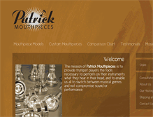 Tablet Screenshot of patrickmouthpieces.com